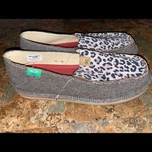 Women’s cheetah slip on Twisted X loafers